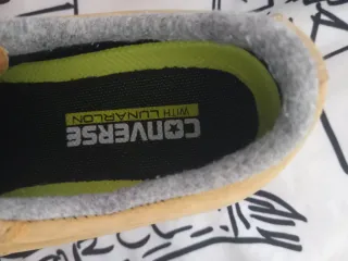 Converse amarillas y grises talla 36