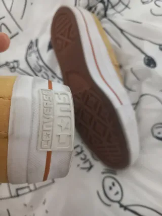 Converse amarillas y grises talla 36