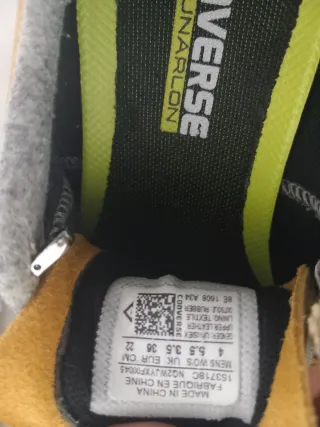 Converse amarillas y grises talla 36