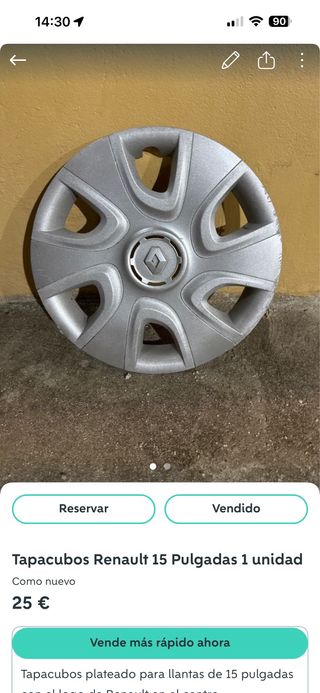 Tapacubos Renault 15 (1 unidad)