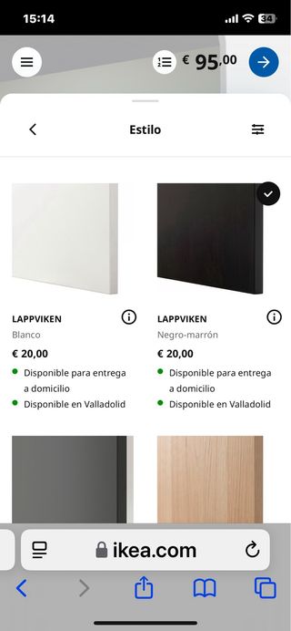 Mueble tv negro IKEA