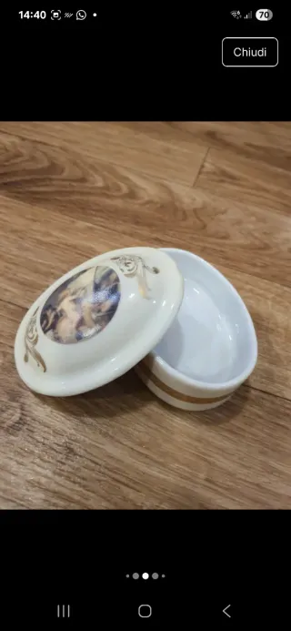 Set 3 porcellana Limoges vintage anni '80