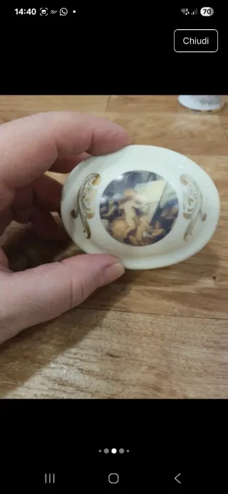 Set 3 porcellana Limoges vintage anni '80