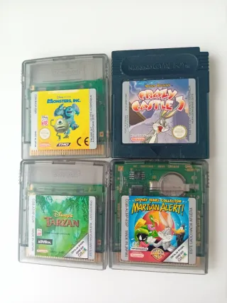 4 Juegos Game Boy Color Disney y Looney Tunes