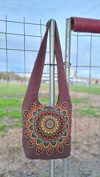 Bolso Hombro Algodón Estampado Nepal