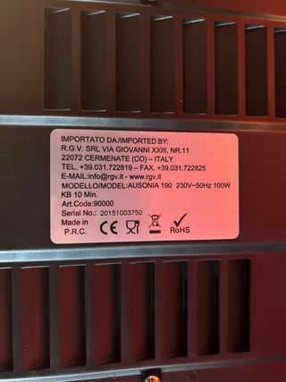 Affettatrice Ausonia RGV rossa