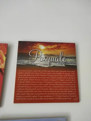 Quadretto con nome Pasquale