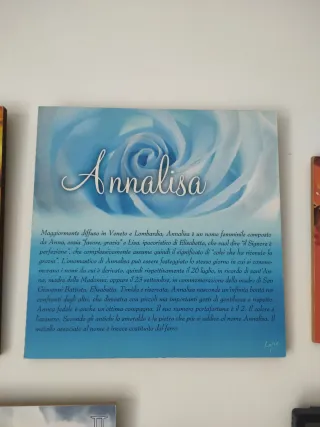 Quadretto nome Annalisa
