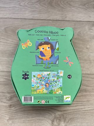 Puzzle buho infantil Djeco 24 piezas