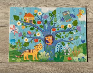 Puzzle buho infantil Djeco 24 piezas