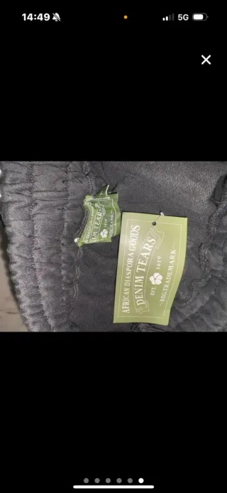 Sudadera Denim Tears Negra con Estampado