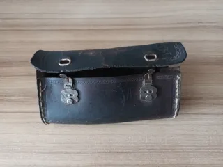 Cartera portaherramientas bicicleta cuero