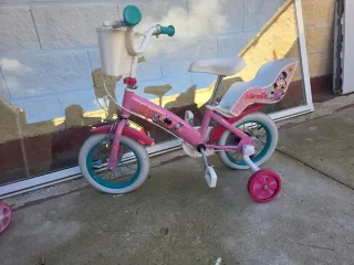 Bicicleta de niña infantil Minnie – con ruedines