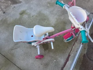 Bicicleta de niña infantil Minnie – con ruedines