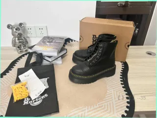 Botas Dr. Martens Jadon Negras Cremallera