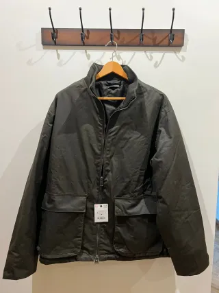 Cazadora verde encerada nueva