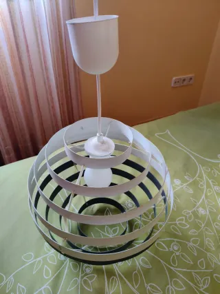 Lámpara de techo diseño moderno blanca y gris