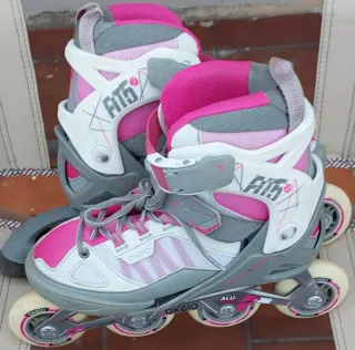 Patines Oxelo Fit 5 Niña Talla Ajustable