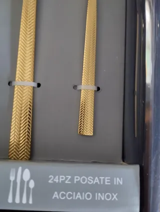 Posate Bavaria Acciaio Inox 24 Pezzi Oro