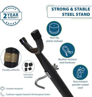 Hamaca de tela multicolor con soporte sin estrenar