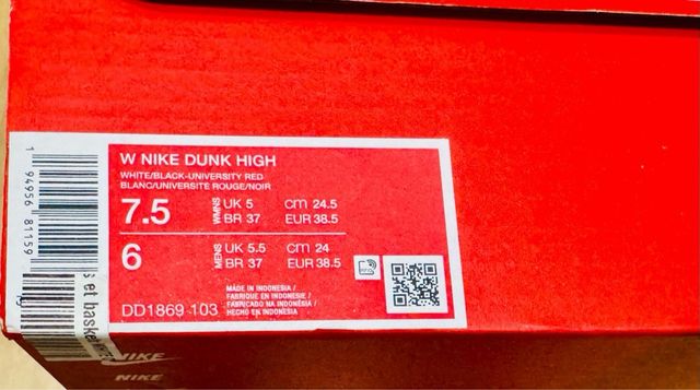 Nike Dunk High Talla 38.5