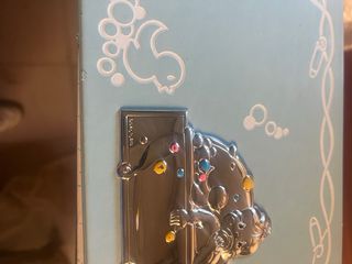 Album neonato argento nuvo con scatola