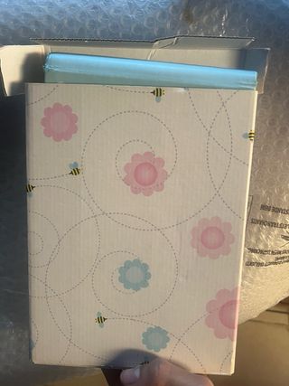 Album neonato argento nuvo con scatola