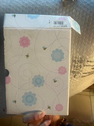 Album neonato argento nuvo con scatola