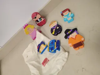 Piezas de madera para puzzle