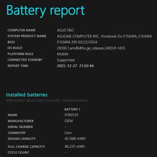 Asus Vivobook E1504F 16GB 512SSD GARANTÍA