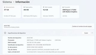 Asus Vivobook E1504F 16GB 512SSD GARANTÍA