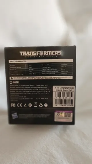 Auriculares Transformers TF-T78 OWS