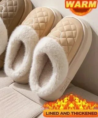 Zapatillas oso peluche suela gruesa