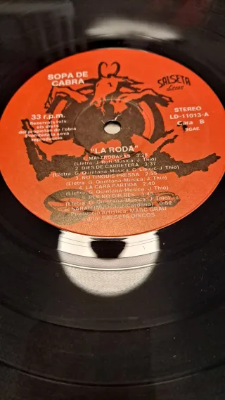 Vinilo Sopa de Cabra La Roda 1990