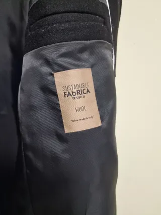 Abrigo Zara Caballero Negro XXL