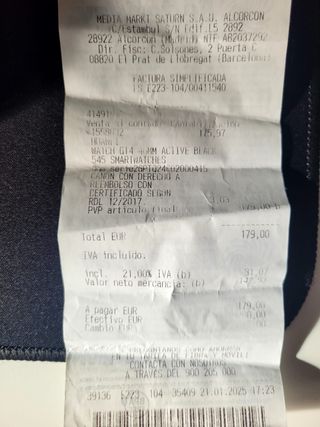 Huawei GT4 Smartwatch Negro/Plata