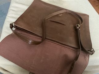 Bolso de piel Dayaday marrón