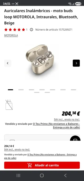 Moto buds LOOP Crystals by Swarovski