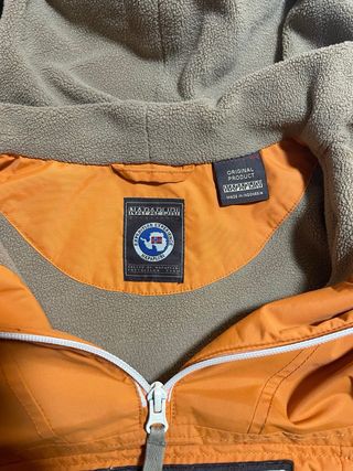 Chaqueta Napapijri Naranja Anorak Talla 12 Años