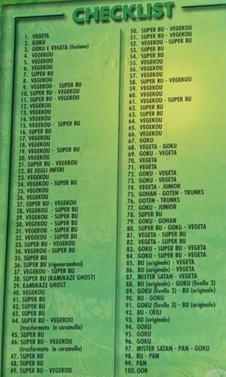 33 Carte Dragonball Z Serie Verde