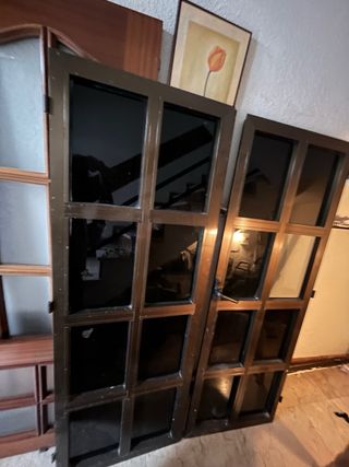 Puertas de hierro con cristal