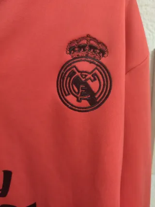 Camiseta Real Madrid Adidas Naranja Media Cremalle