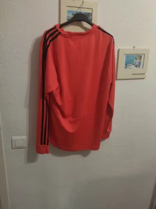 Camiseta Real Madrid Adidas Naranja Media Cremalle