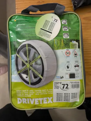 Cadenas textiles nieve Drivetex Talla 72