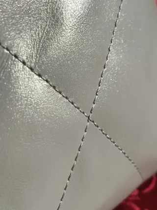 Borsetta Chanel Trapuntata Bianca Oro