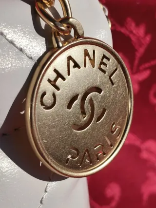 Borsetta Chanel Trapuntata Bianca Oro