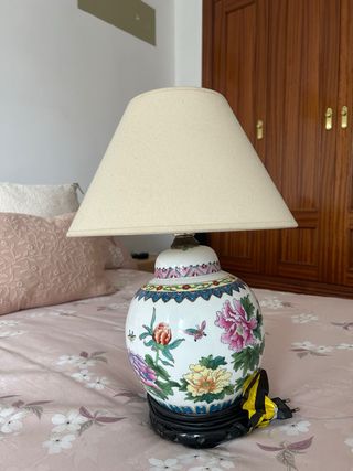 Lámpara de cerámica multicolor