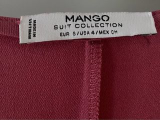 Vestido Mango Escote Pico Manga Corta