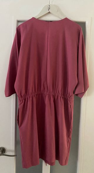 Vestido Mango Escote Pico Manga Corta