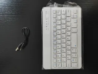 Teclado Bluetooth Inalámbrico Blanco